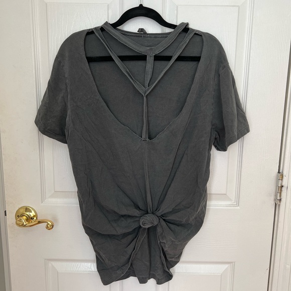 LF Tops - Emma & Sam Cut-Out Oversized T-Shirt